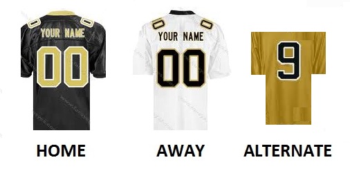 (image for) NEW ORLEANS Pro Football Number Kit - Click Image to Close